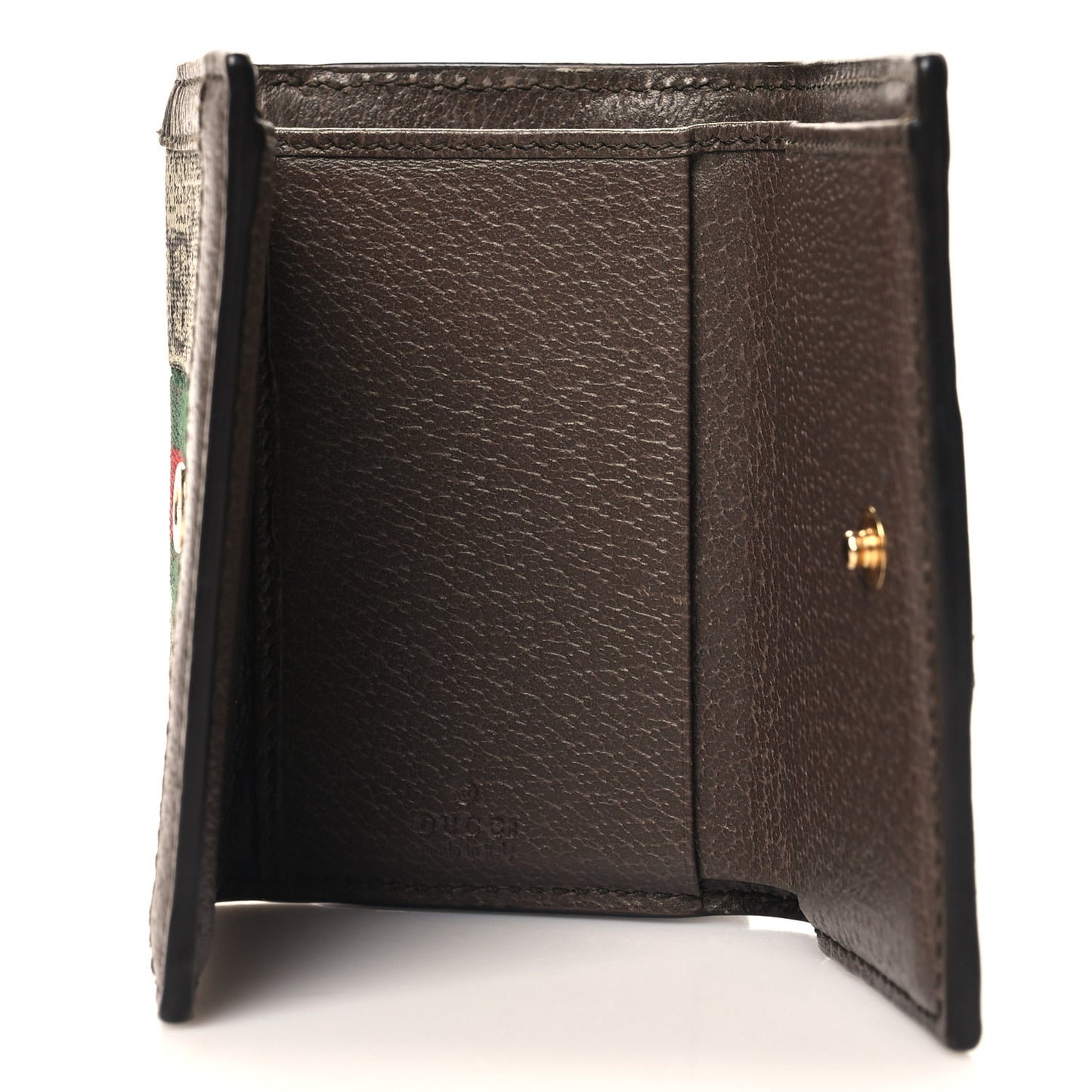 GG Supreme Monogram Web Ophidia Bi-Fold Wallet Beige New Acero
