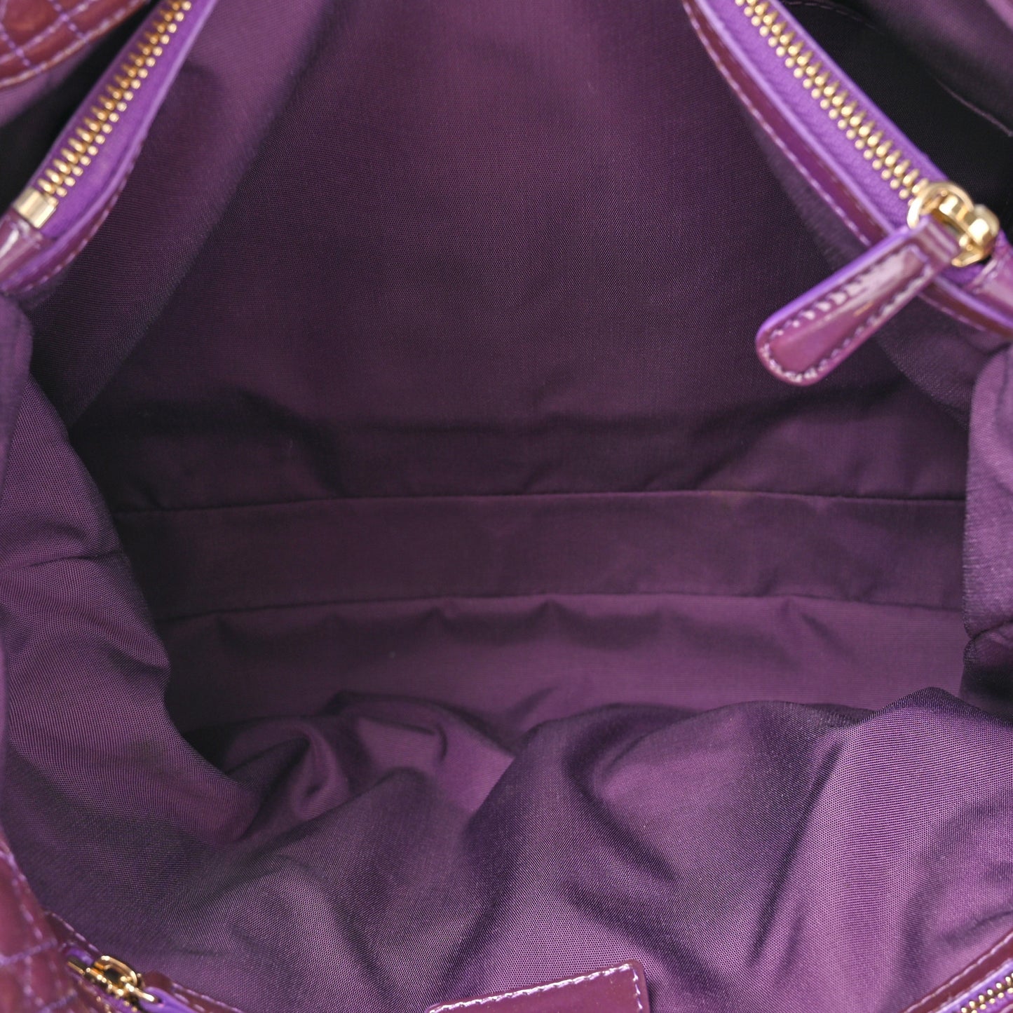 Patent Cannage Large Dior Soft Shopping Tote
