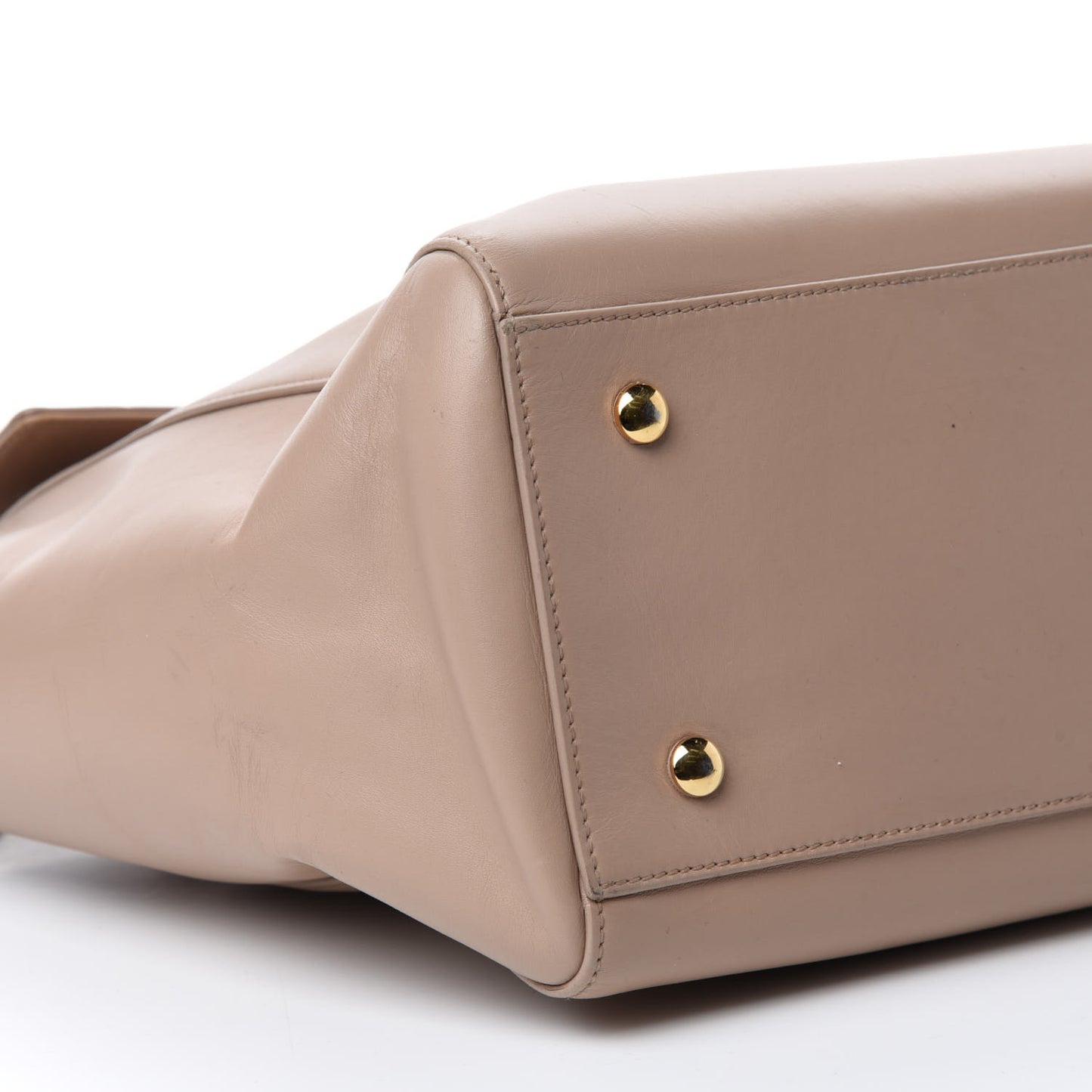 Vitello Calfskin Large Signature Tote Beige