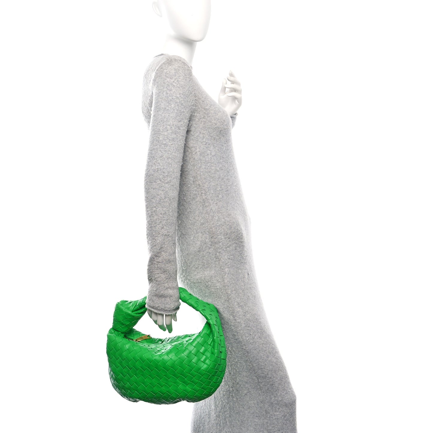 Nappa Intrecciato Teen Jodie Hobo Parakeet