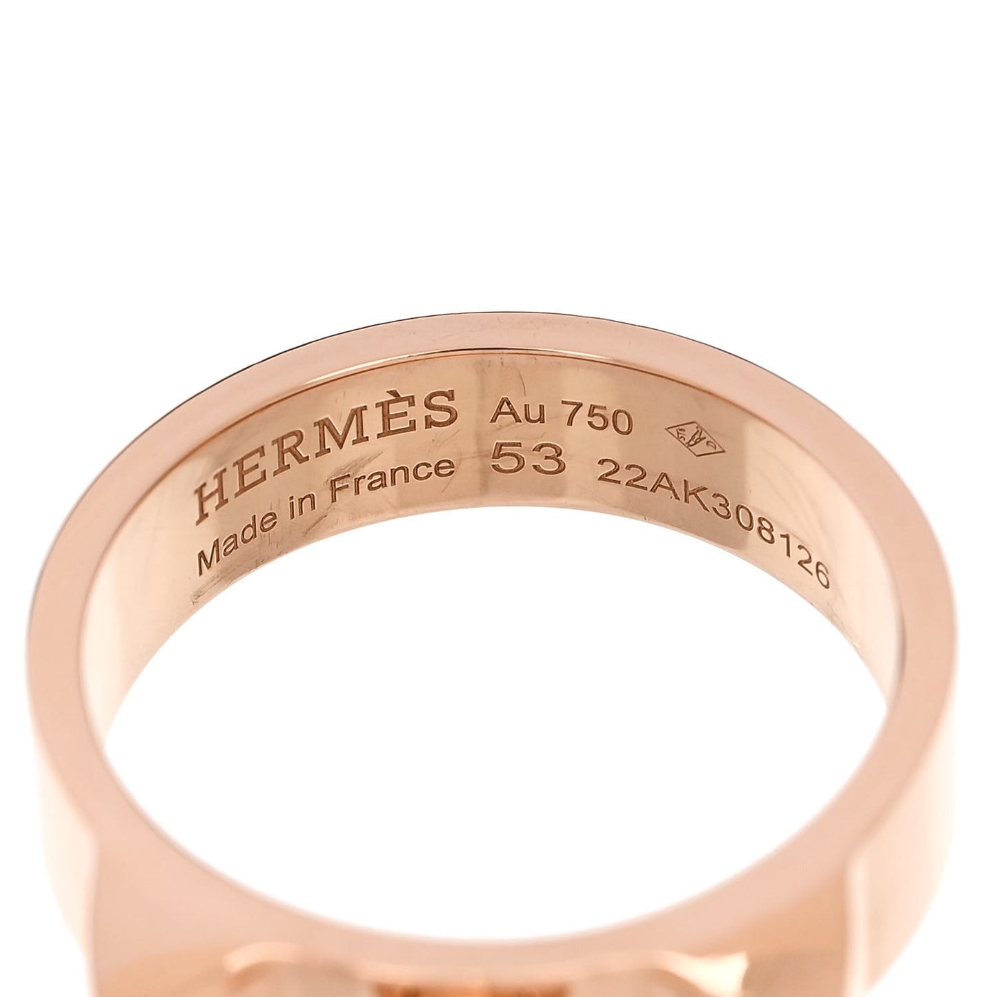 18K Rose Gold PM Collier De Chien Ring 53 6.5