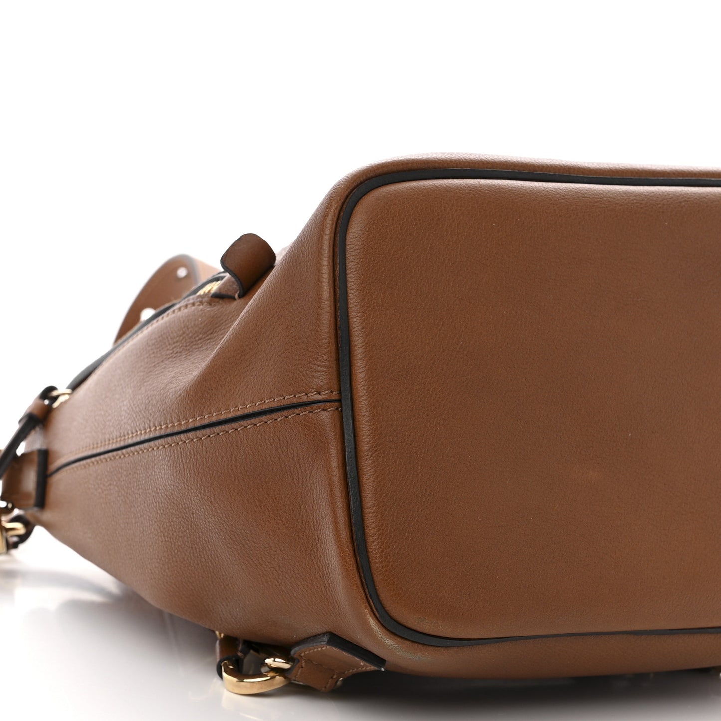 Suede Calfskin Medium Faye Backpack Tan