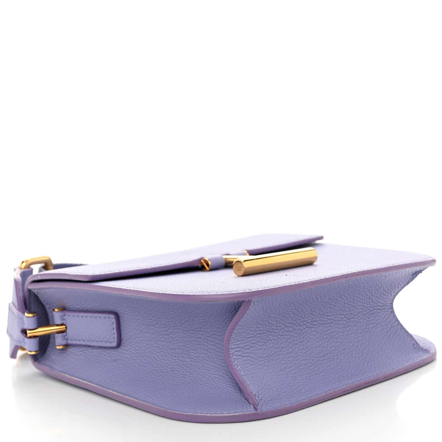 Calfskin Mini T Clasp Tara Crossbody Bag Hyacinth
