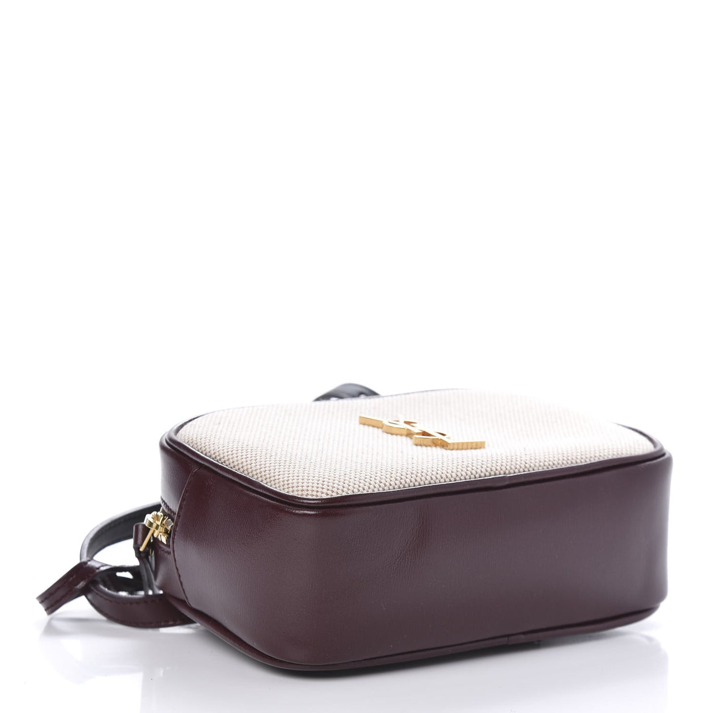 Calfskin Canvas Monogram Lou Belt Bag Natural Dark Legion Red