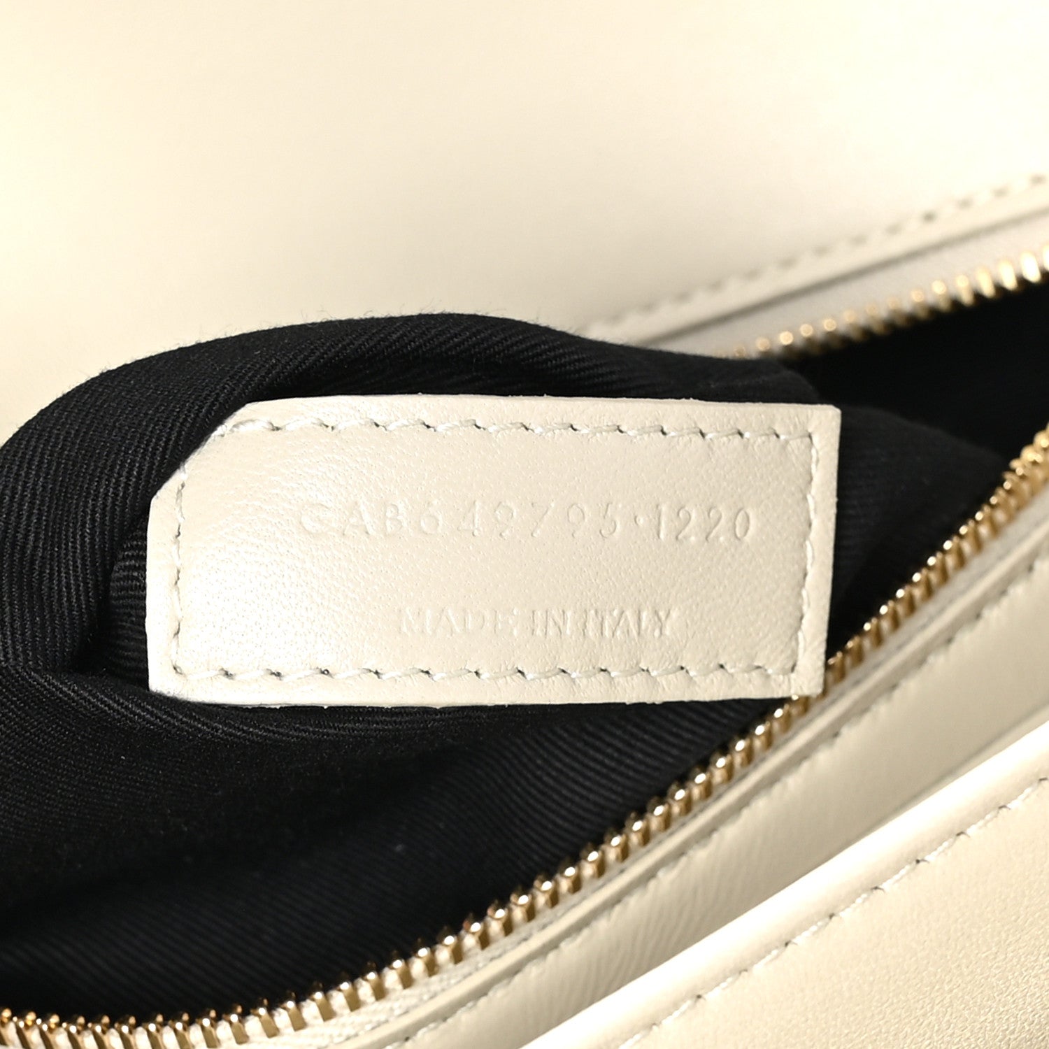 Saint Laurent Smooth Calfskin Le Maillon Satchel Crema Soft 7 of 12