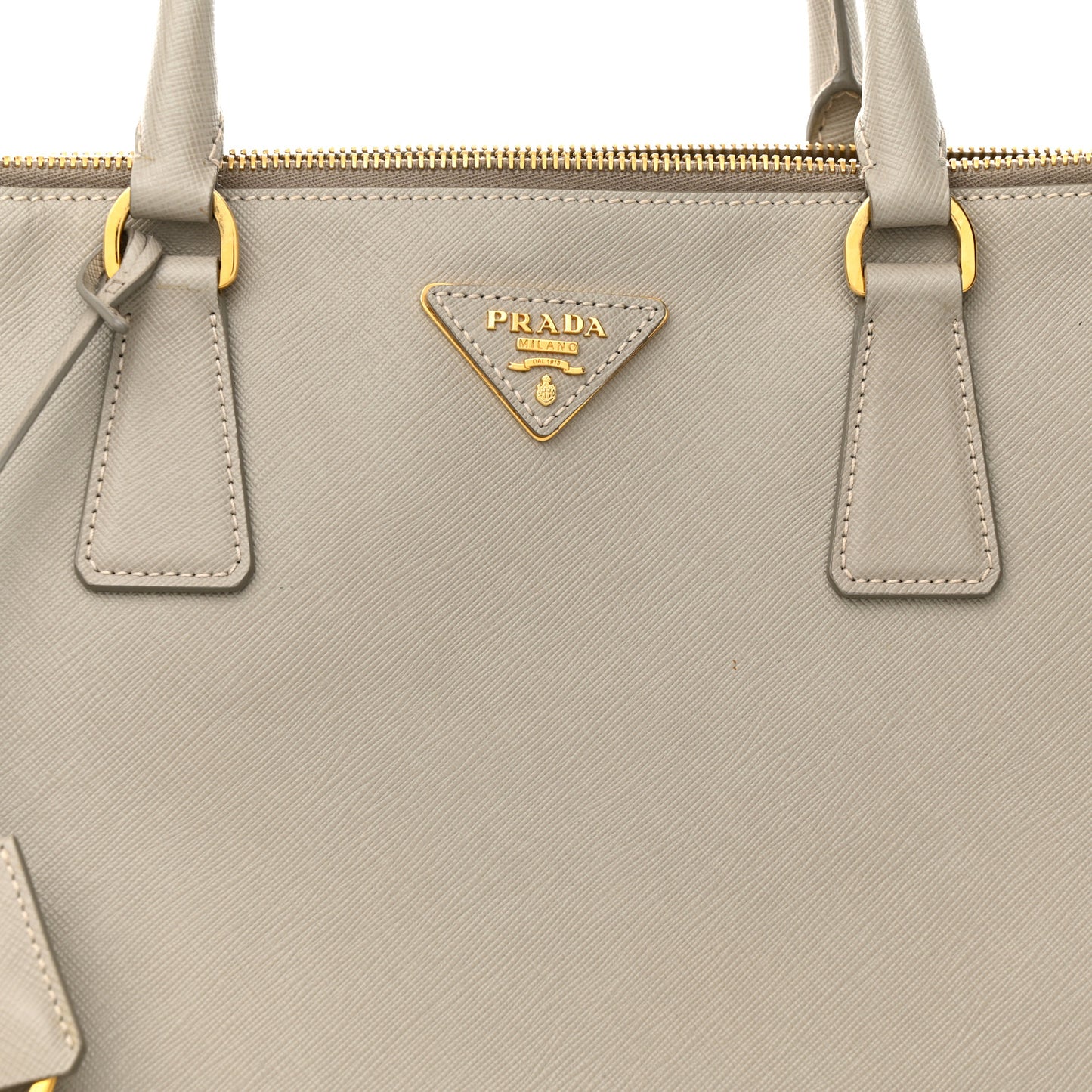 Saffiano Lux Extra Large Galleria Double Zip Tote Argilla