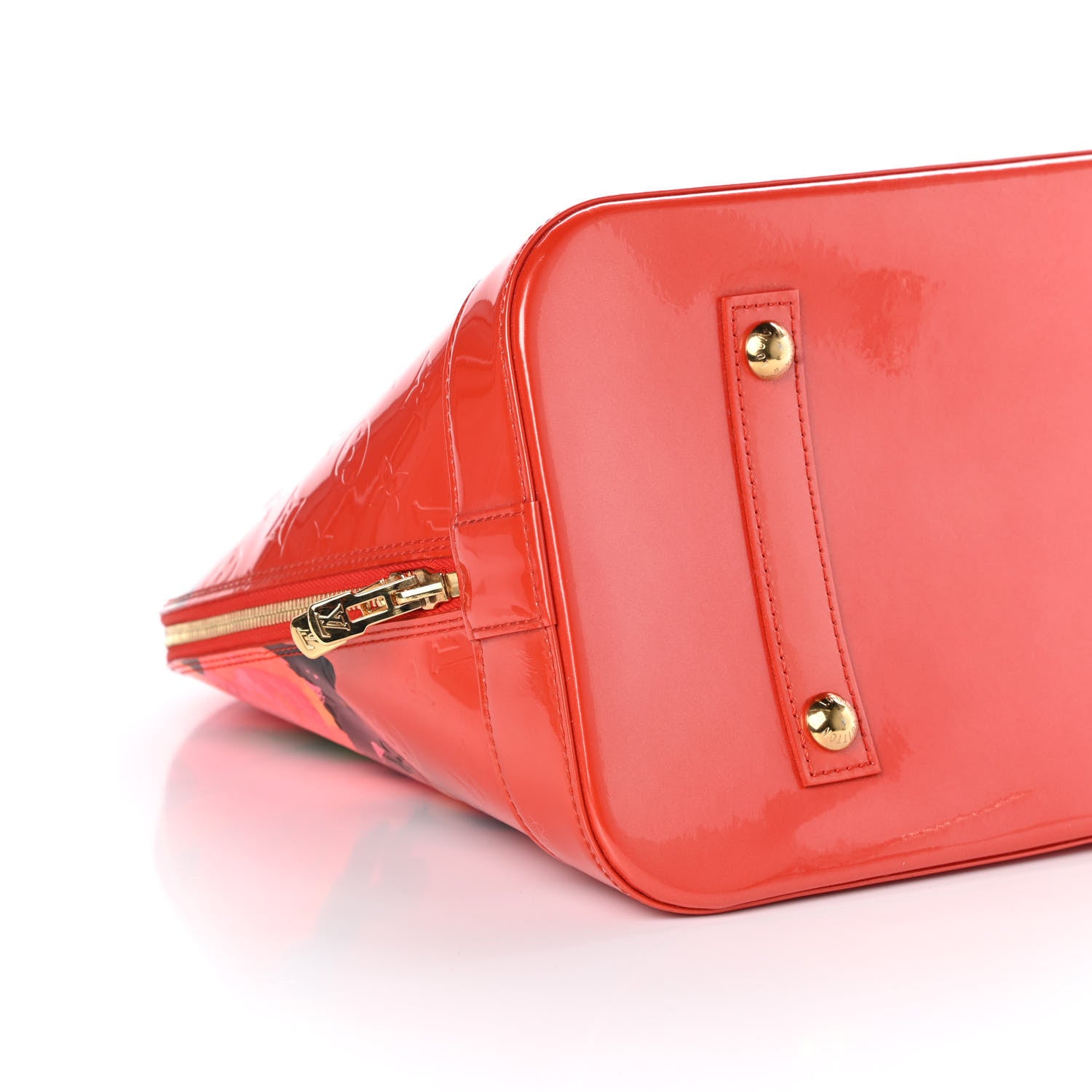 Louis Vuitton Vernis Roses Alma GM Orange Sunset 8 of 10