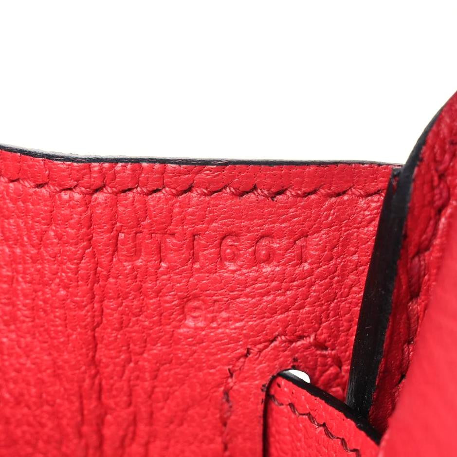 Chevre Mysore Horseshoe Birkin 25 Rouge H Bougainvillea