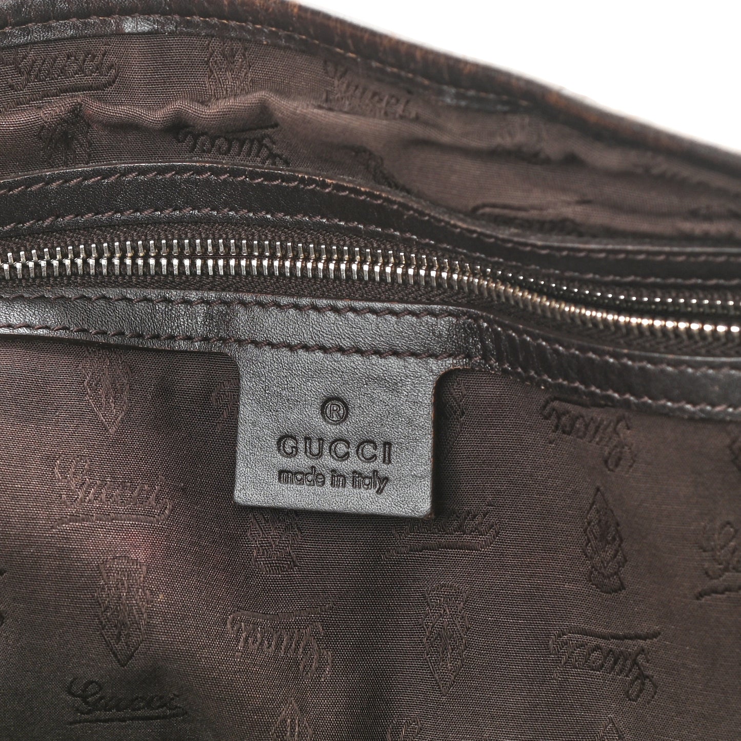 Monogram Medium Twins Tote Dark Brown