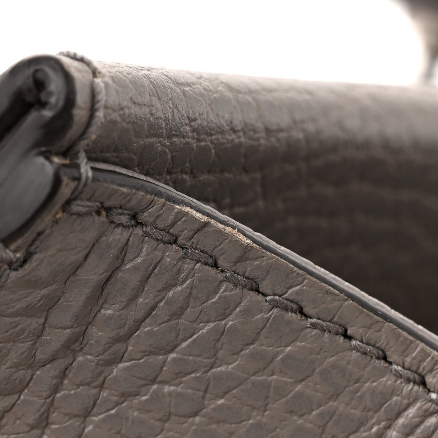 Pebbled Calfskin Small Dionysus Shoulder Bag Dusty Grey