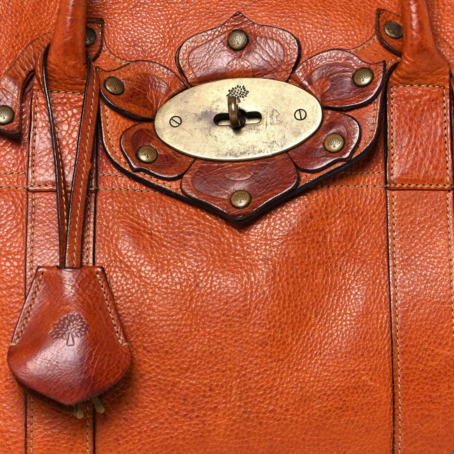 Grained Calfskin Tooled Darwin Bayswater Oak