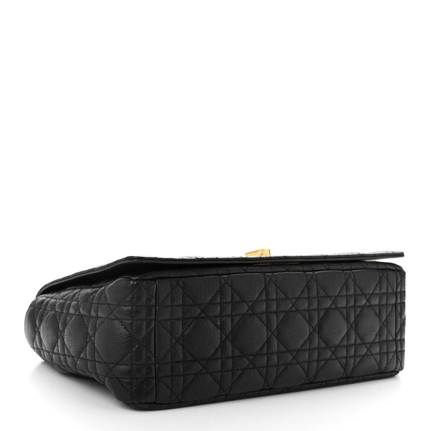 Grained Calfskin Cannage Large Caro Bag Black