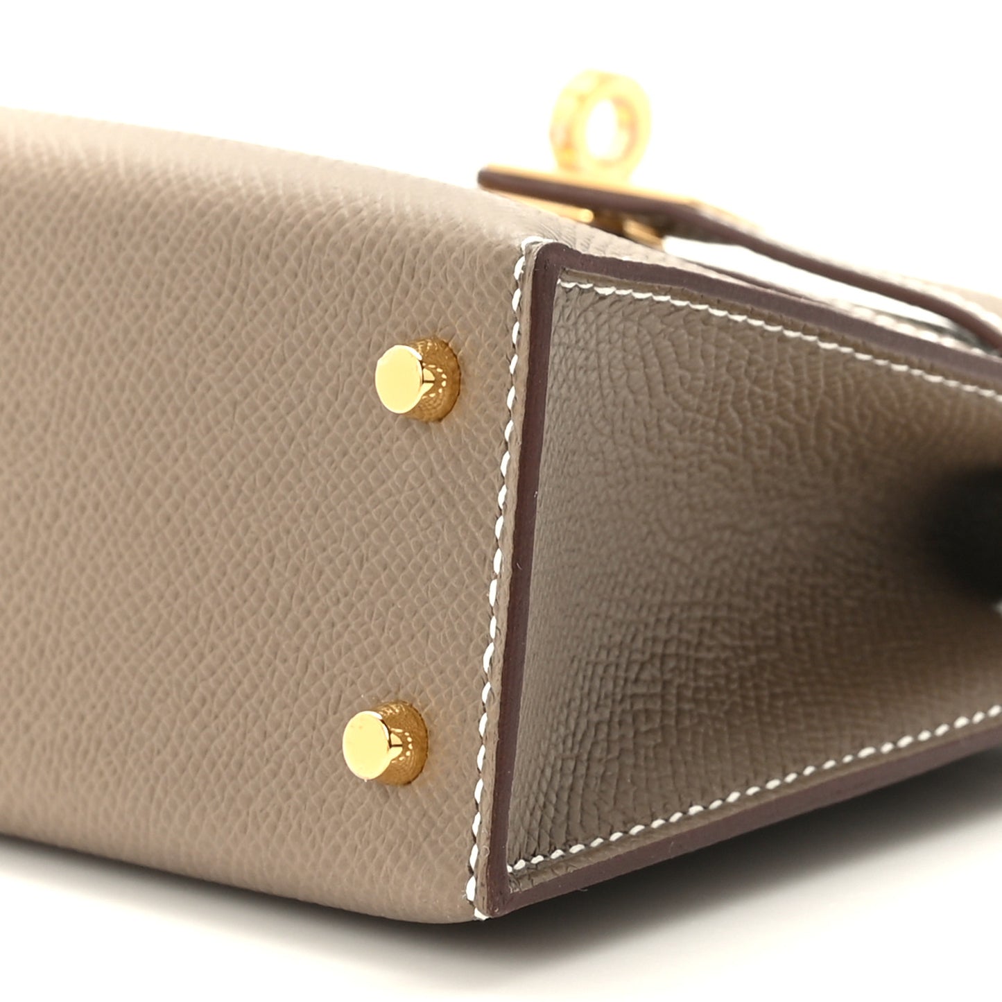 Epsom Mini Kelly Sellier 20 Etoupe