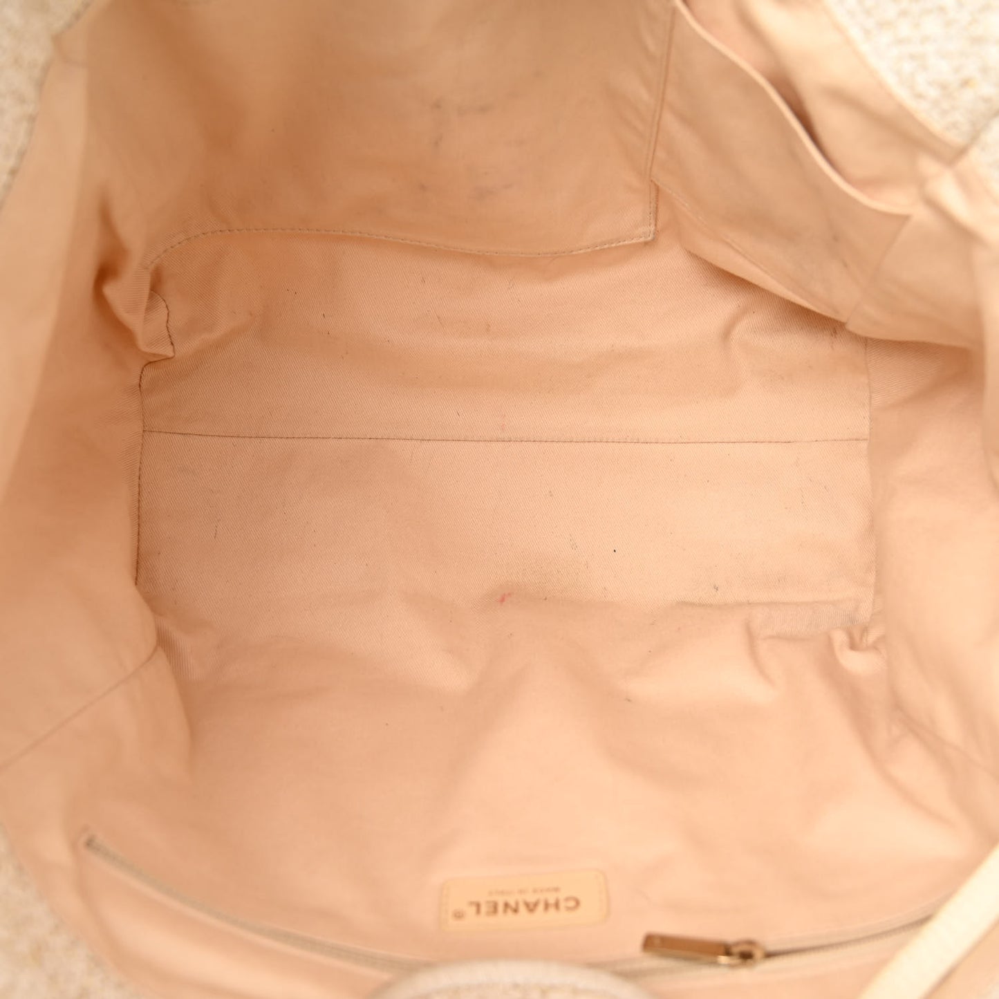Canvas Large Deauville Tote Ivory