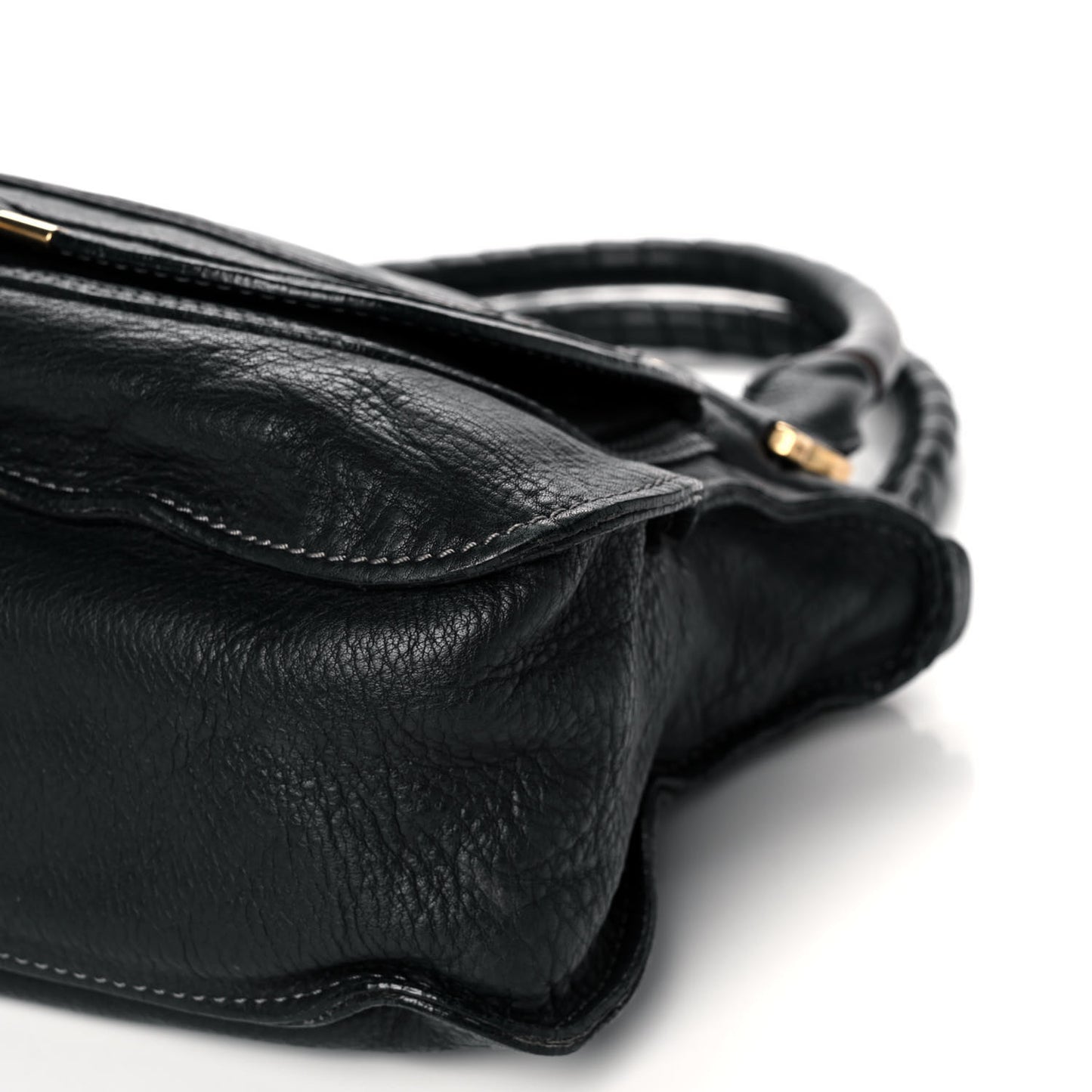 Calfskin Medium Marcie Satchel Black