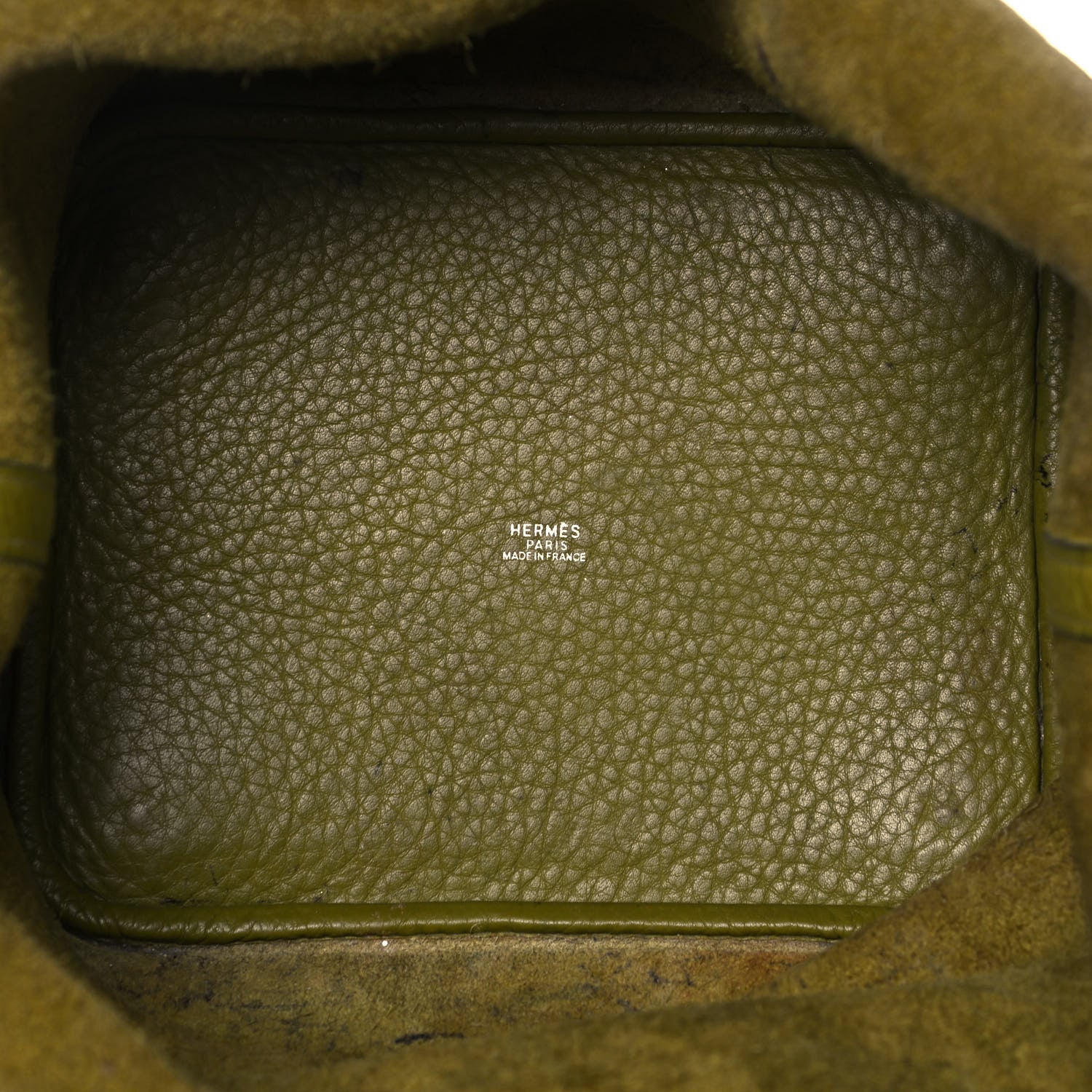Hermes Taurillon Clemence Picotin 22 MM Chartreuse 5 of 10