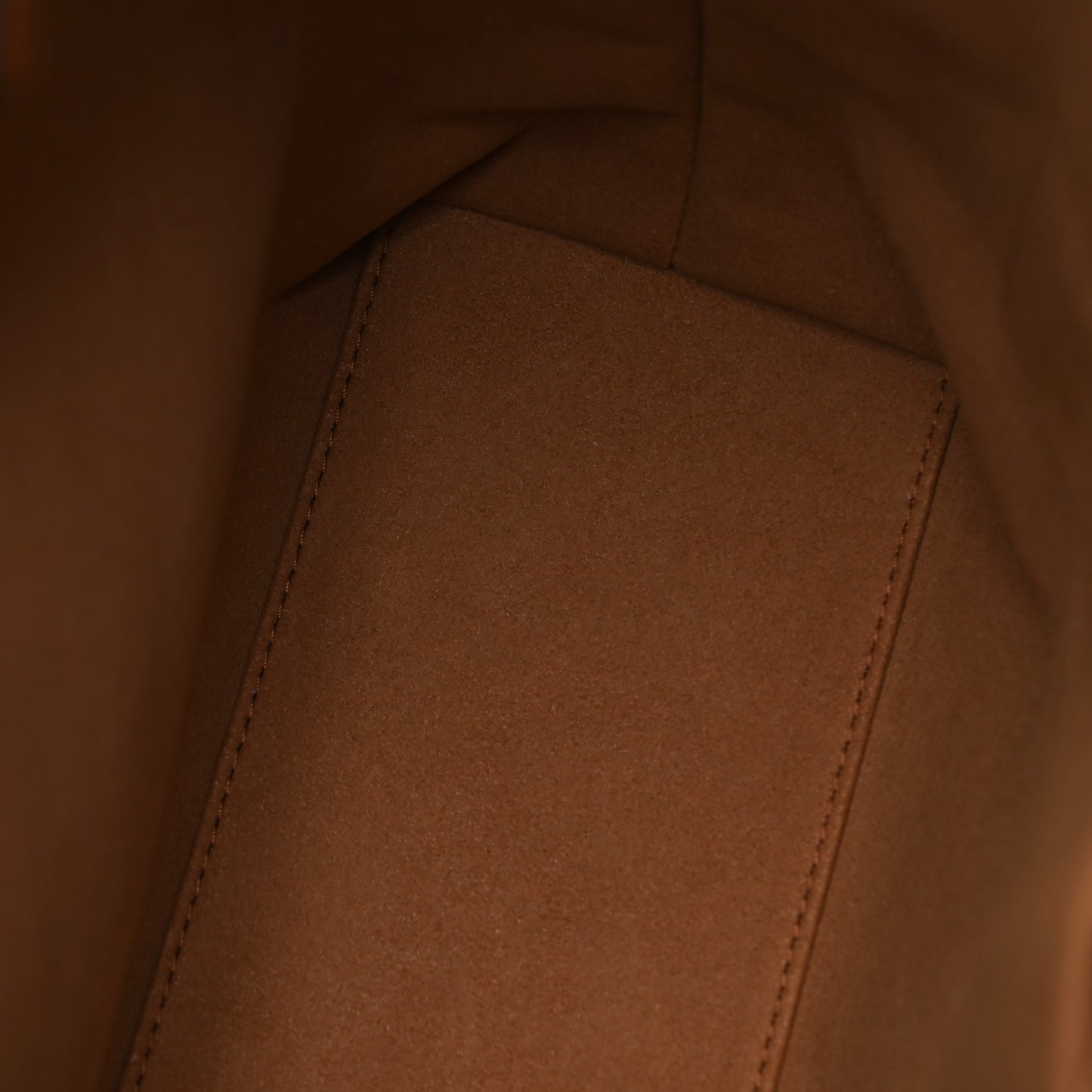 Visetos Calfskin Large Vertical Diamond Tote Cognac