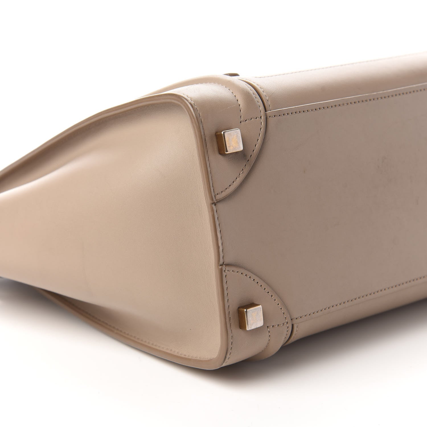 Celine Smooth Calfskin Interstice Micro Luggage Light Taupe 6 of 9