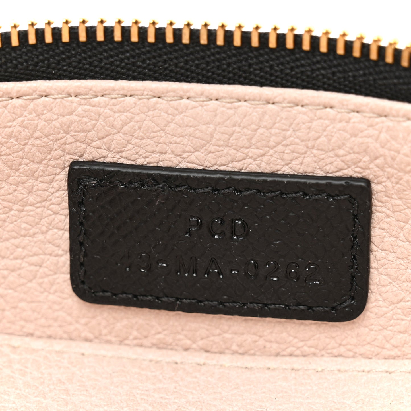 Grained Calfskin Cannage Mini Caro Jewelry Case Black