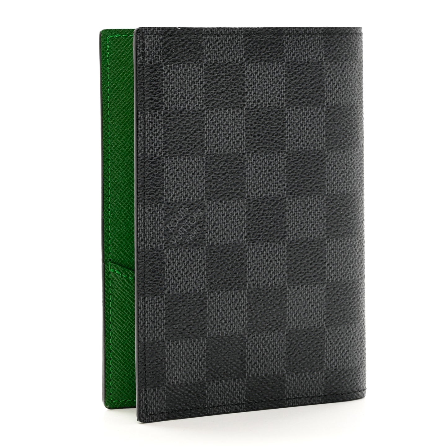Damier Graphite My LV Heritage Passport Cover Vert Vert Anglais