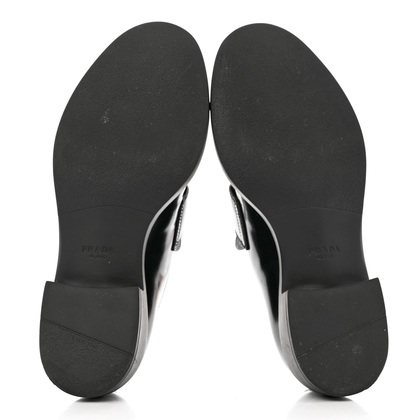 Spazzolato Metal Triangle Logo 50mm Loafers 39 Black