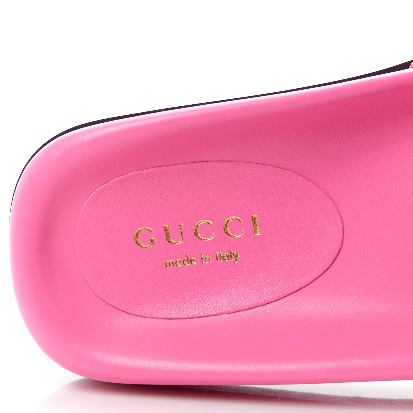 Nappa GG Matelasse Flat Slide Sandals 35 Bon Bon