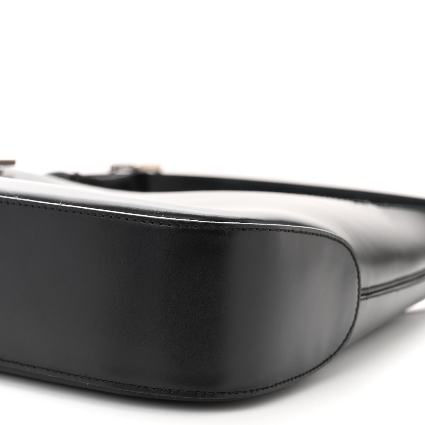 Soft Calfskin Gancini Hobo Black