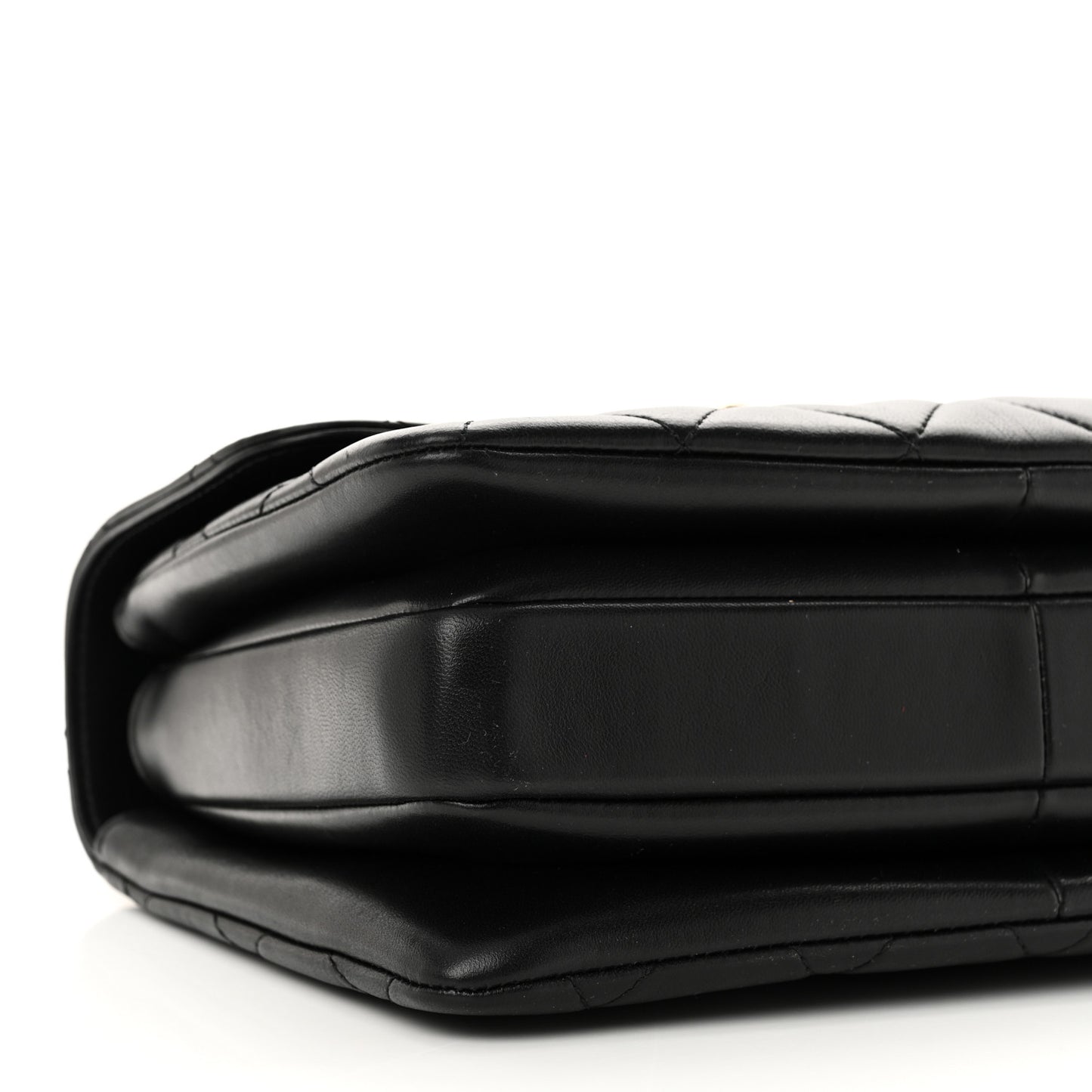 Lambskin Quilted Small Trendy CC Dual Handle Flap Bag Black