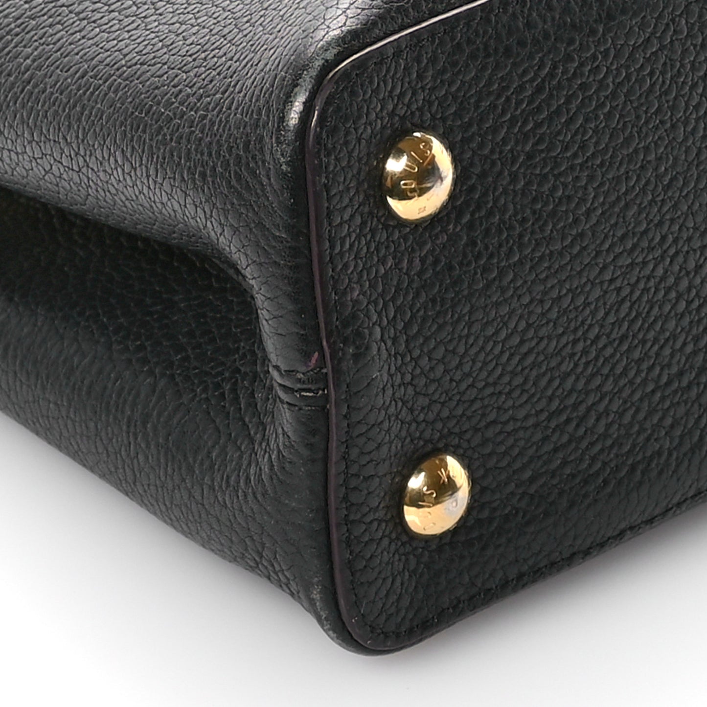 Taurillon Capucines BB Black Fuchsia