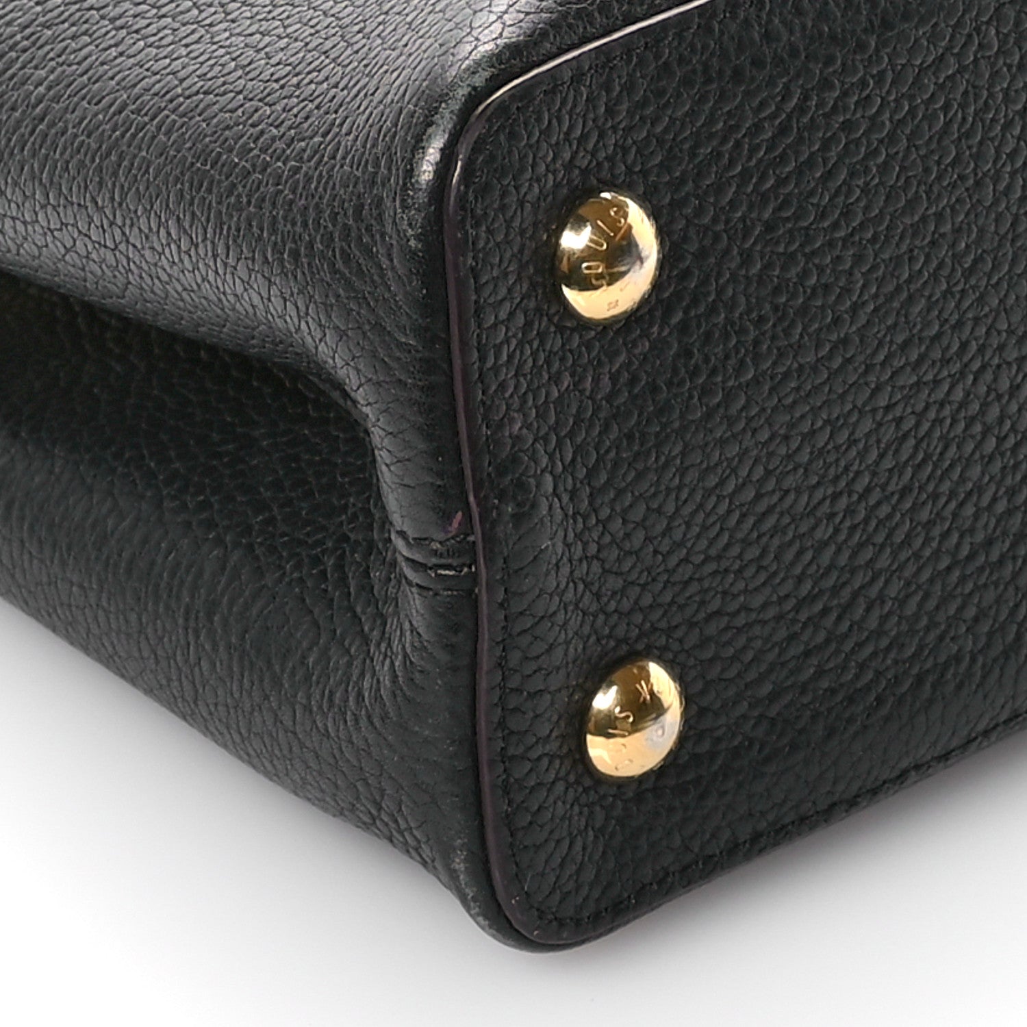 Louis Vuitton Taurillon Capucines BB Black Fuchsia 9 of 10