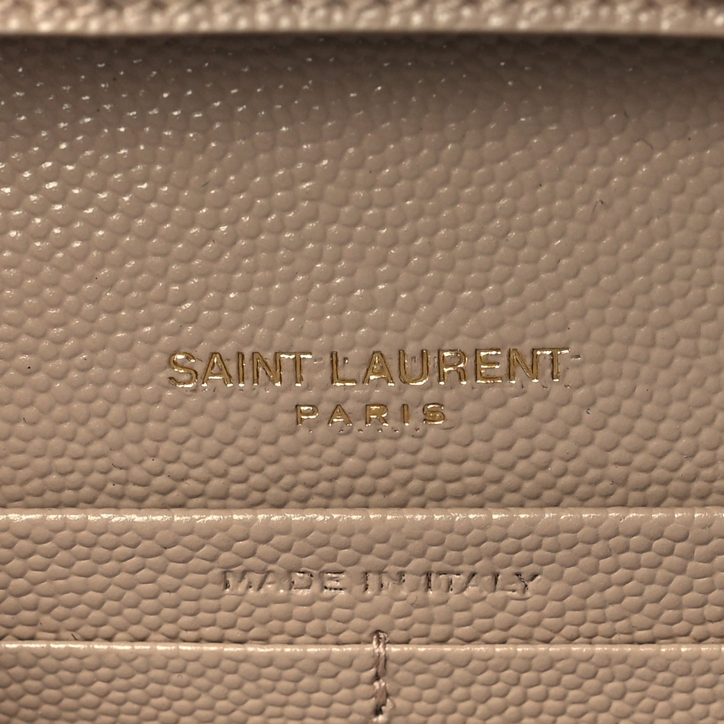 Grain De Poudre Matelasse Chevron Monogram Chain Wallet Nude Powder