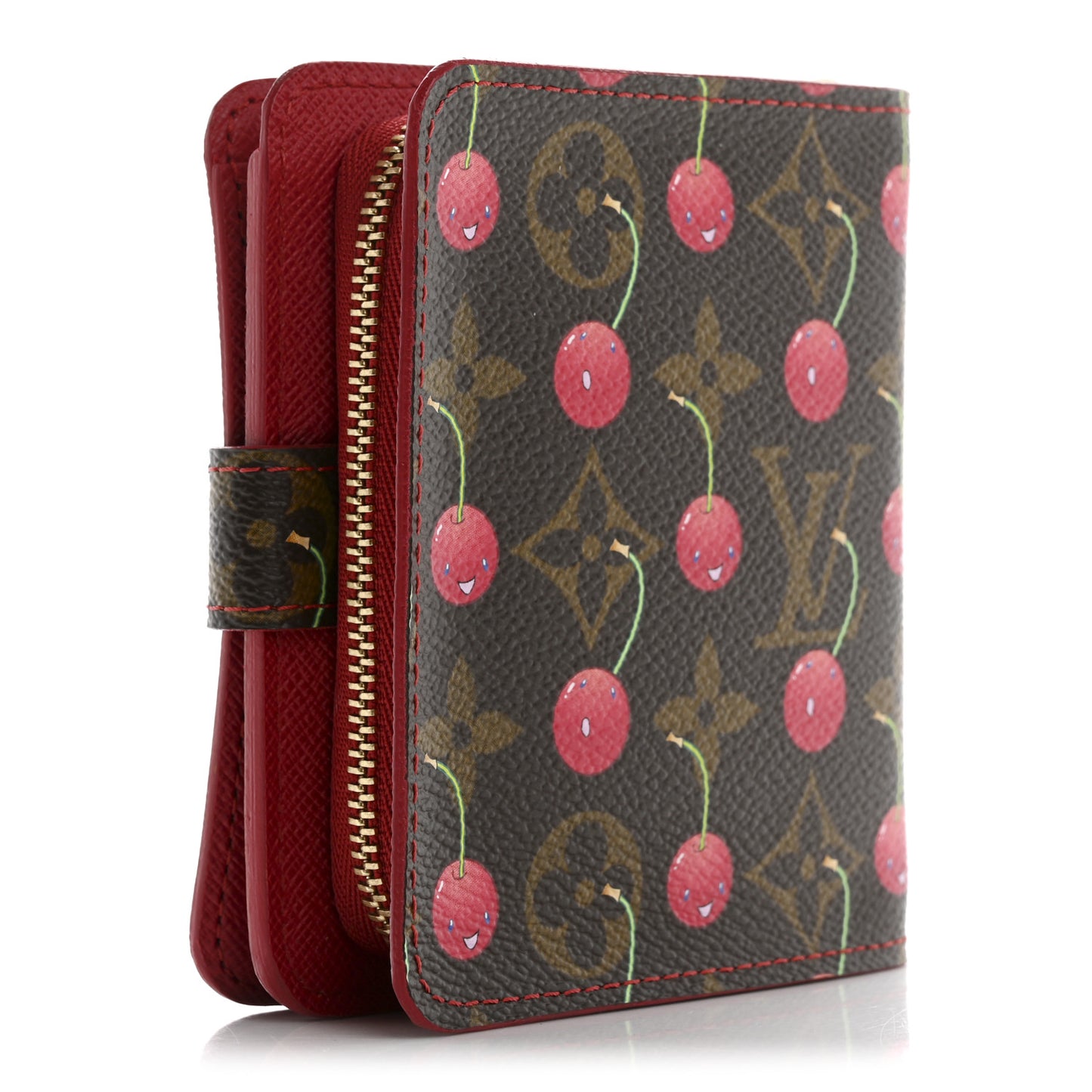 Monogram Cerises Compact Zipped Wallet