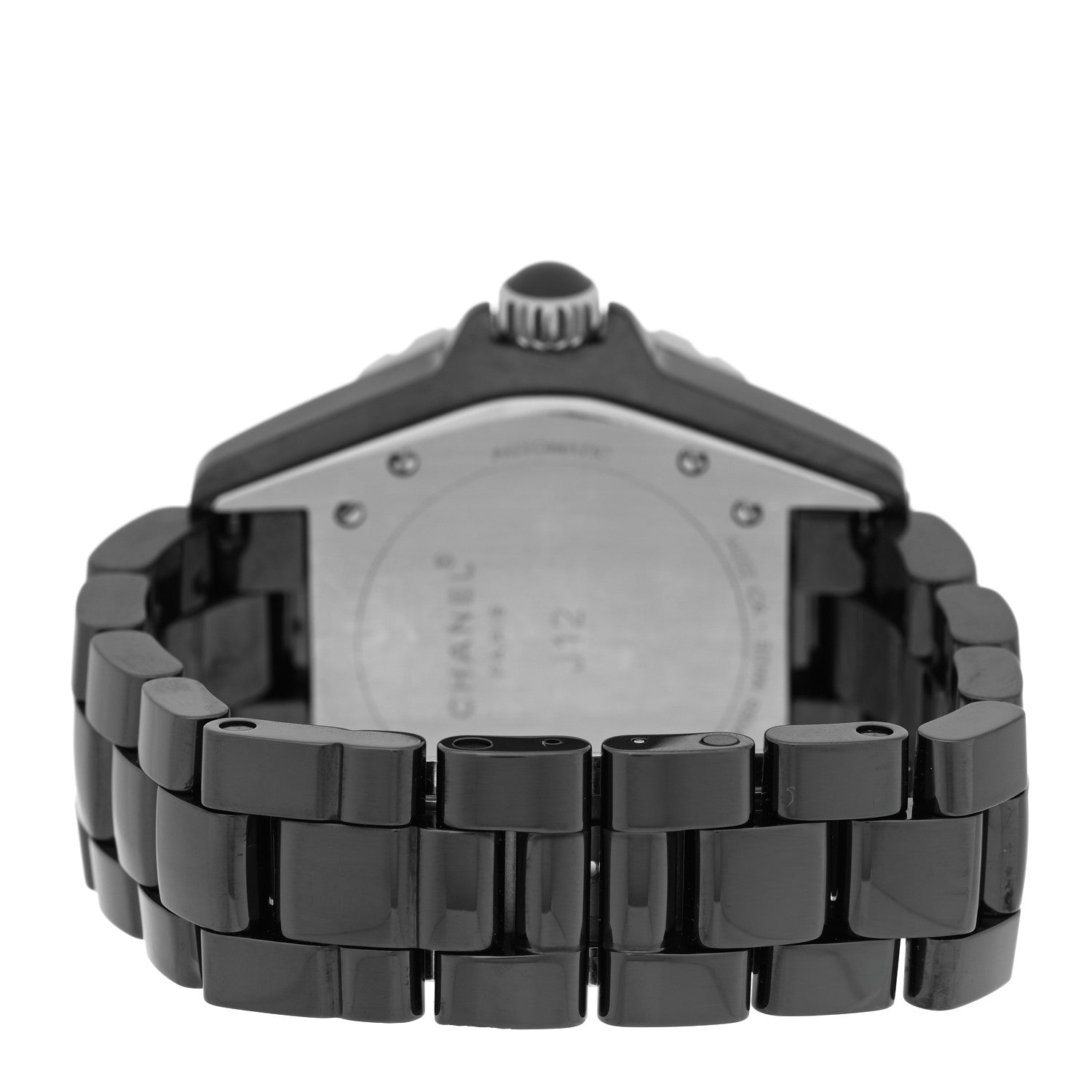 Chanel Stainless Steel Ceramic 38mm J12 Automatic Watch Black 3 of 5