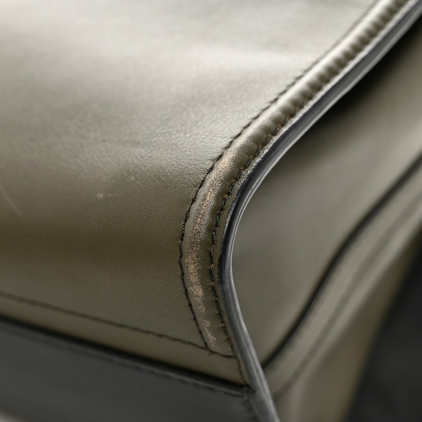 Calfskin The Tall Story Shoulder Bag Khaki