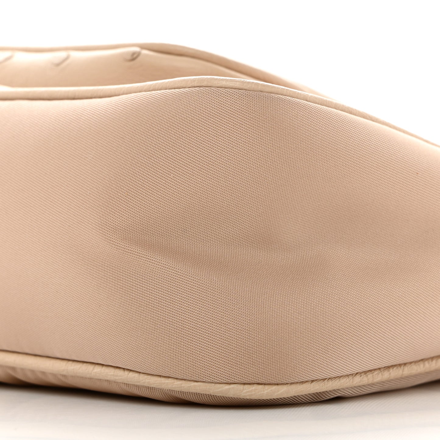 Re-Nylon Ostrich Mini Shoulder Bag Cammeo