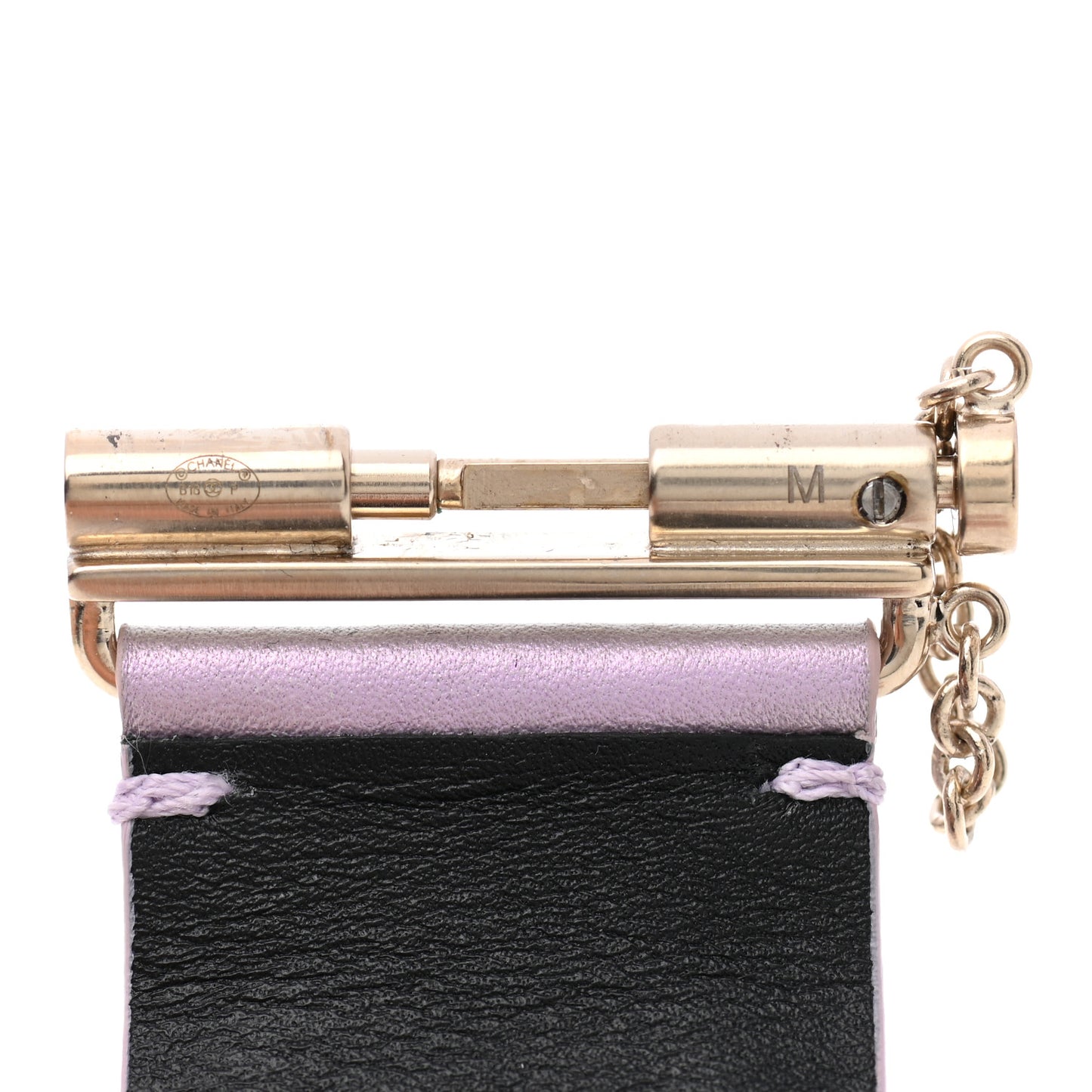Calfskin CC Wide Cuff M Lilac