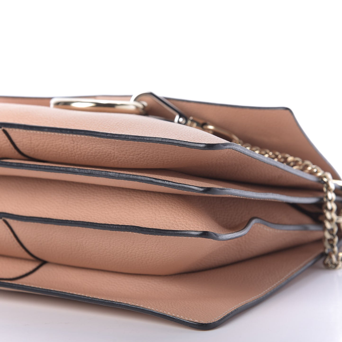Calfskin Medium Faye Shoulder Bag Biscotti Beige