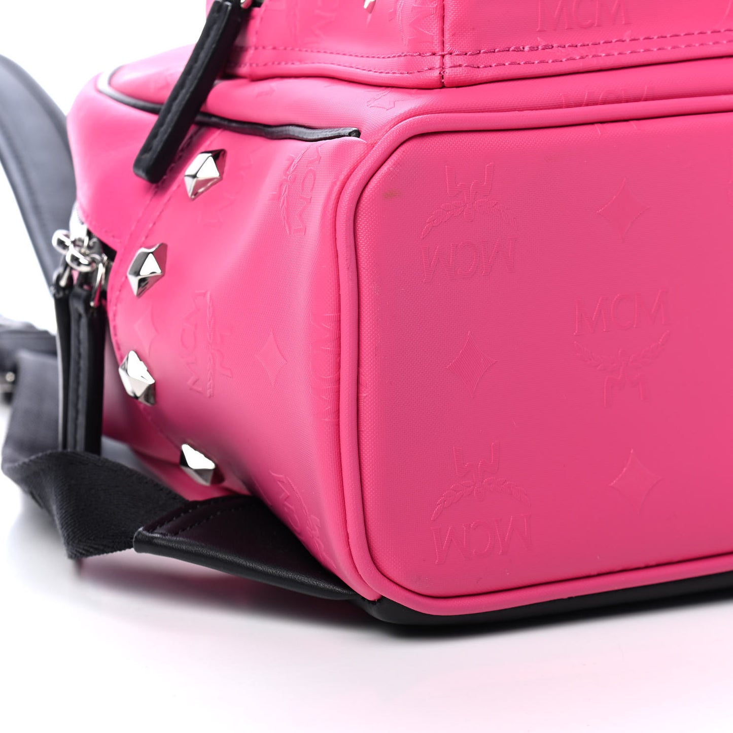 Odeon Studded Small Backpack Beetroot Pink