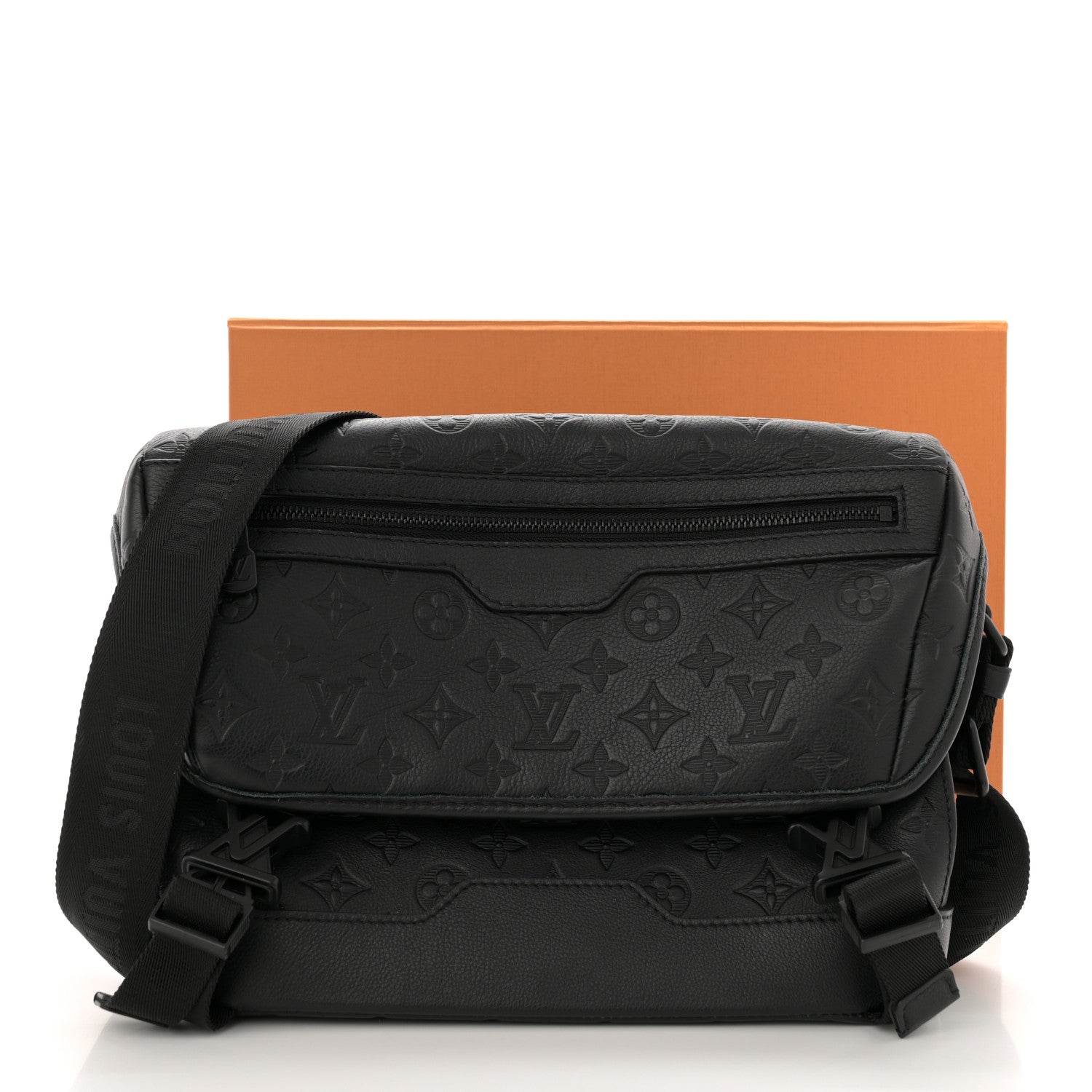 Louis Vuitton Calfskin Monogram Shadow Messenger Voyager PM  Black 10 of 10