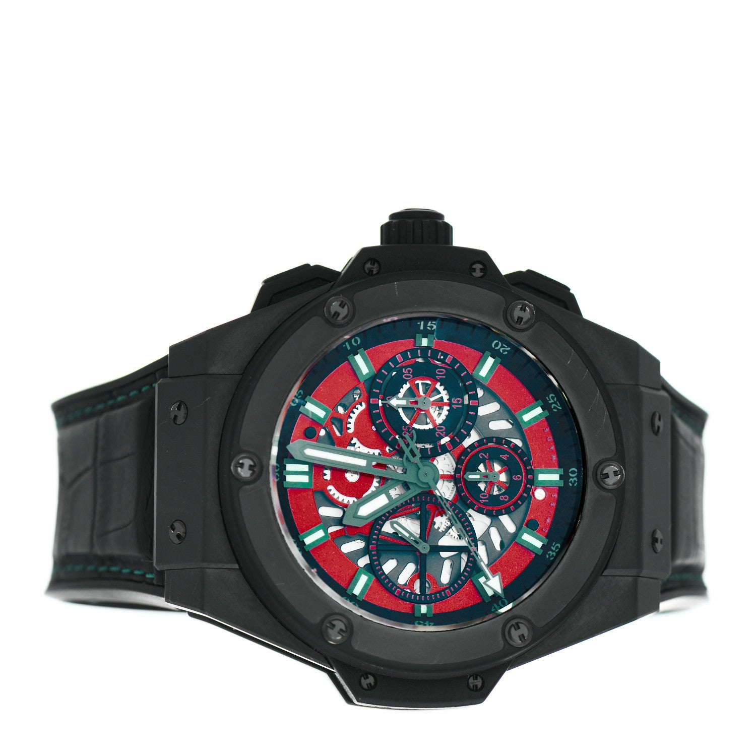 Hublot Ceramic Alligator 48mm Big Bang King Power Pride of Mexico Skeleton Limited Edition Automatic Watch Red 710.CI.1130.GR.MEX10 2 of 4