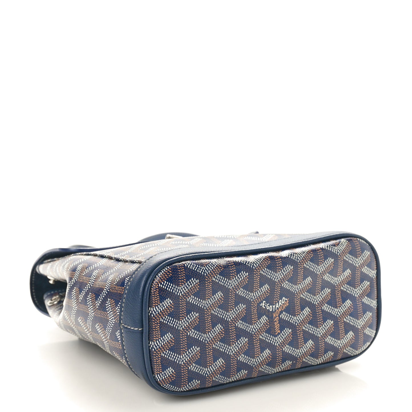 Goyardine Calfskin Mini Alpin Backpack Navy