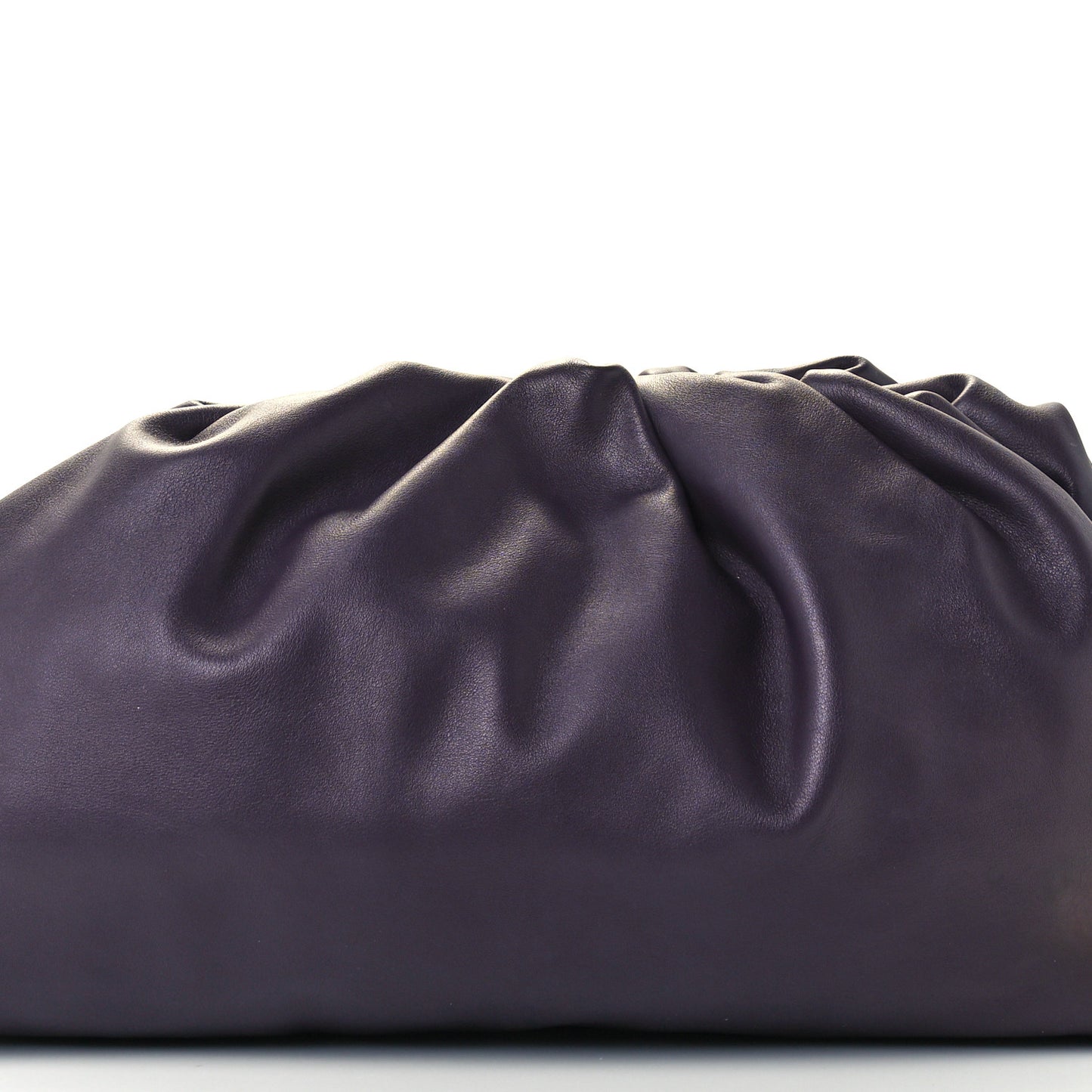 Smooth Butter Calf The Pouch Oversized Clutch Raisin