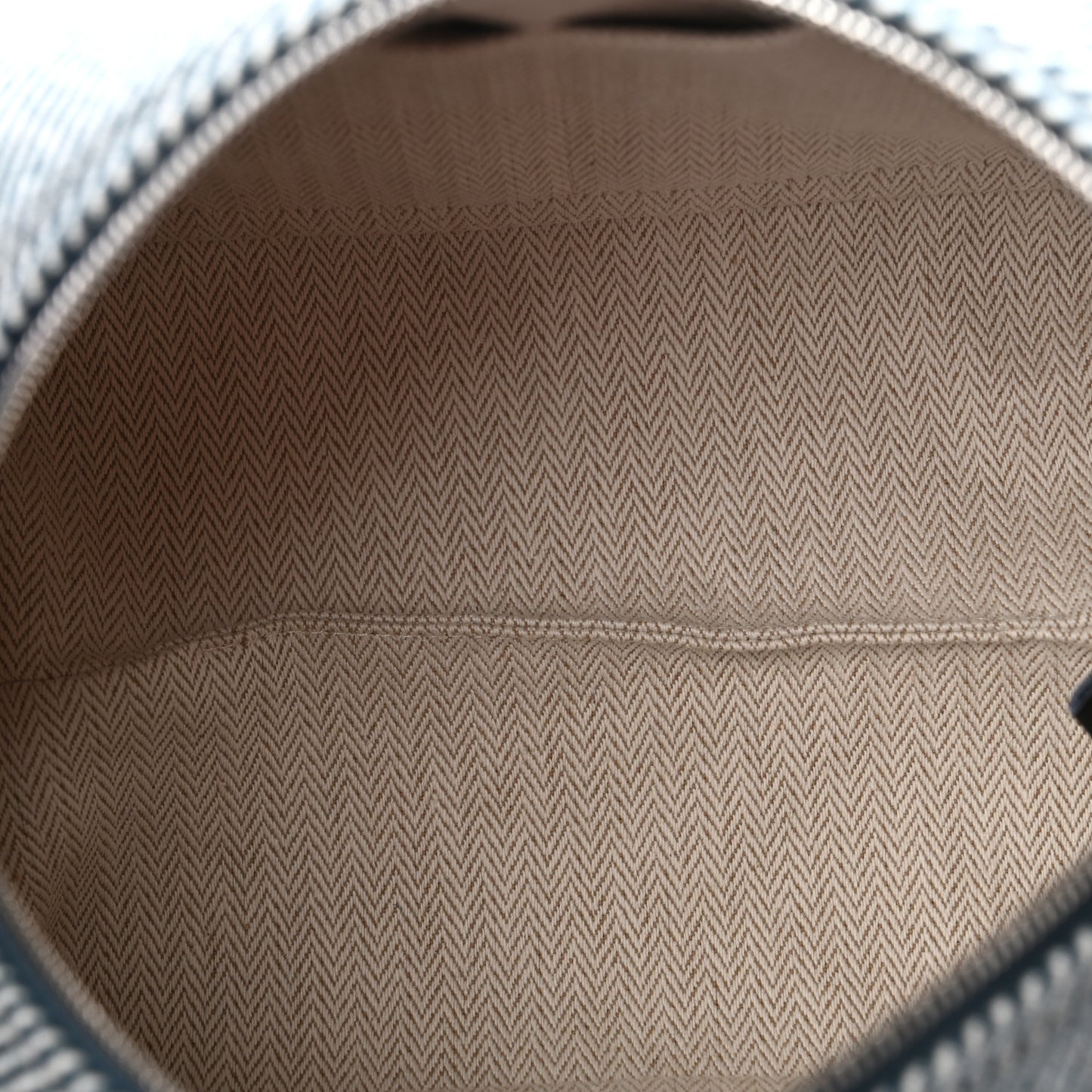 Wool Small Bride-A-Brac H Natte Pouch Bleu Abysse