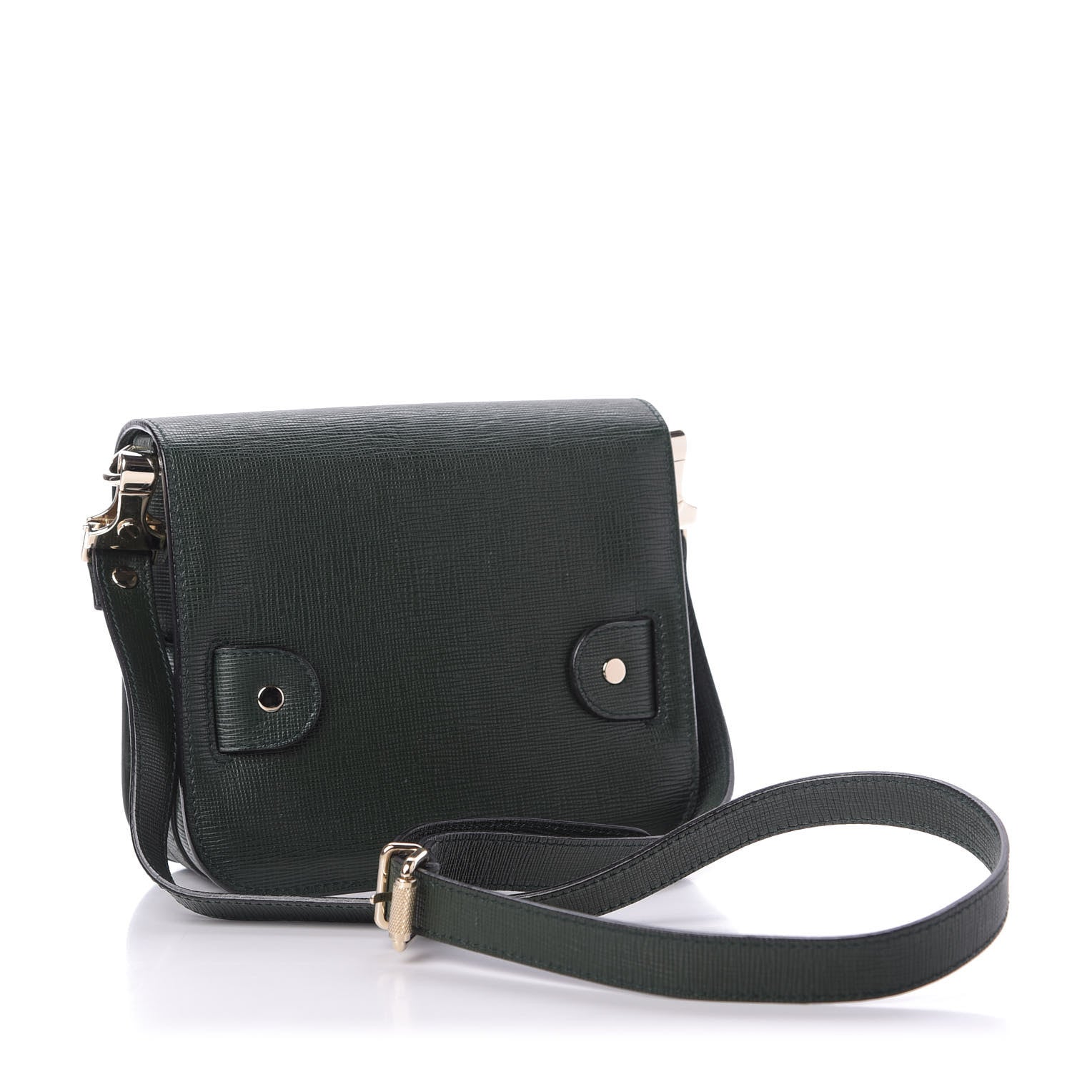 Proenza Schouler Linosa Calfskin Tiny PS11 Classic Shoulder Bag Dark Green 3 of 8