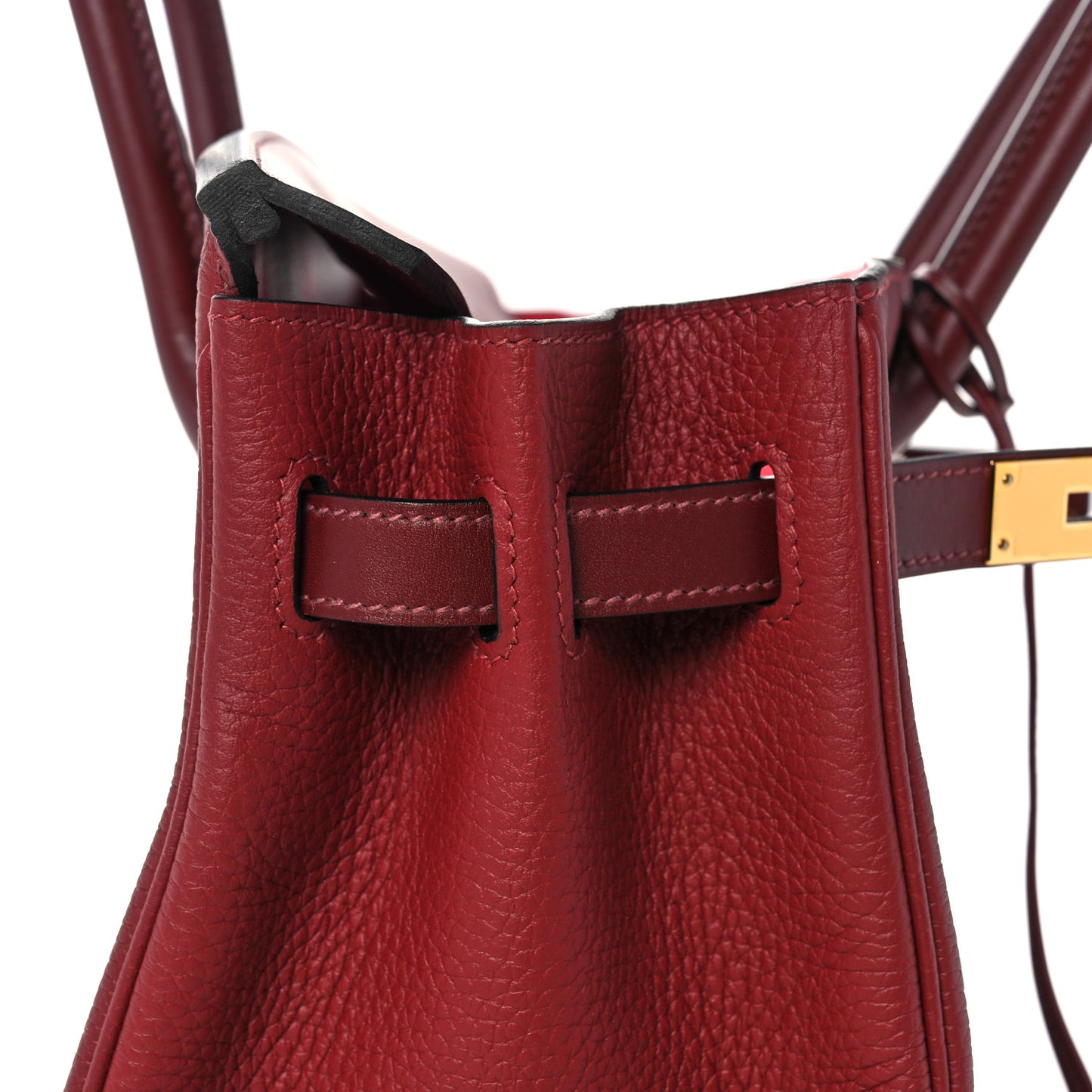 Taurillon Clemence Sombrero Birkin 30 Rouge H