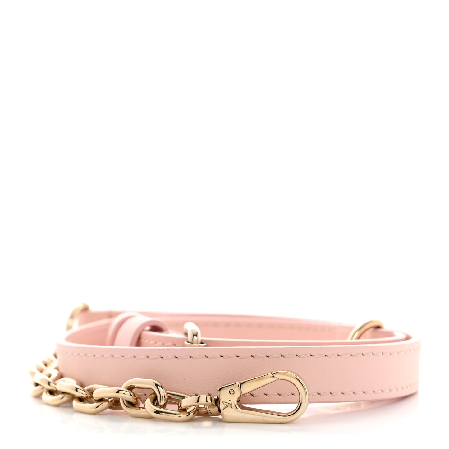 Calfskin Speedy Bandouliere 20 Shoulder Strap Pink Opale