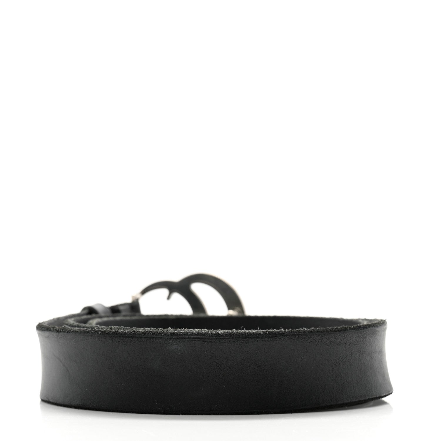 Gucci Cuoio Toscano Nickel Double G 30mm Belt 75 30 Black 2 of 9