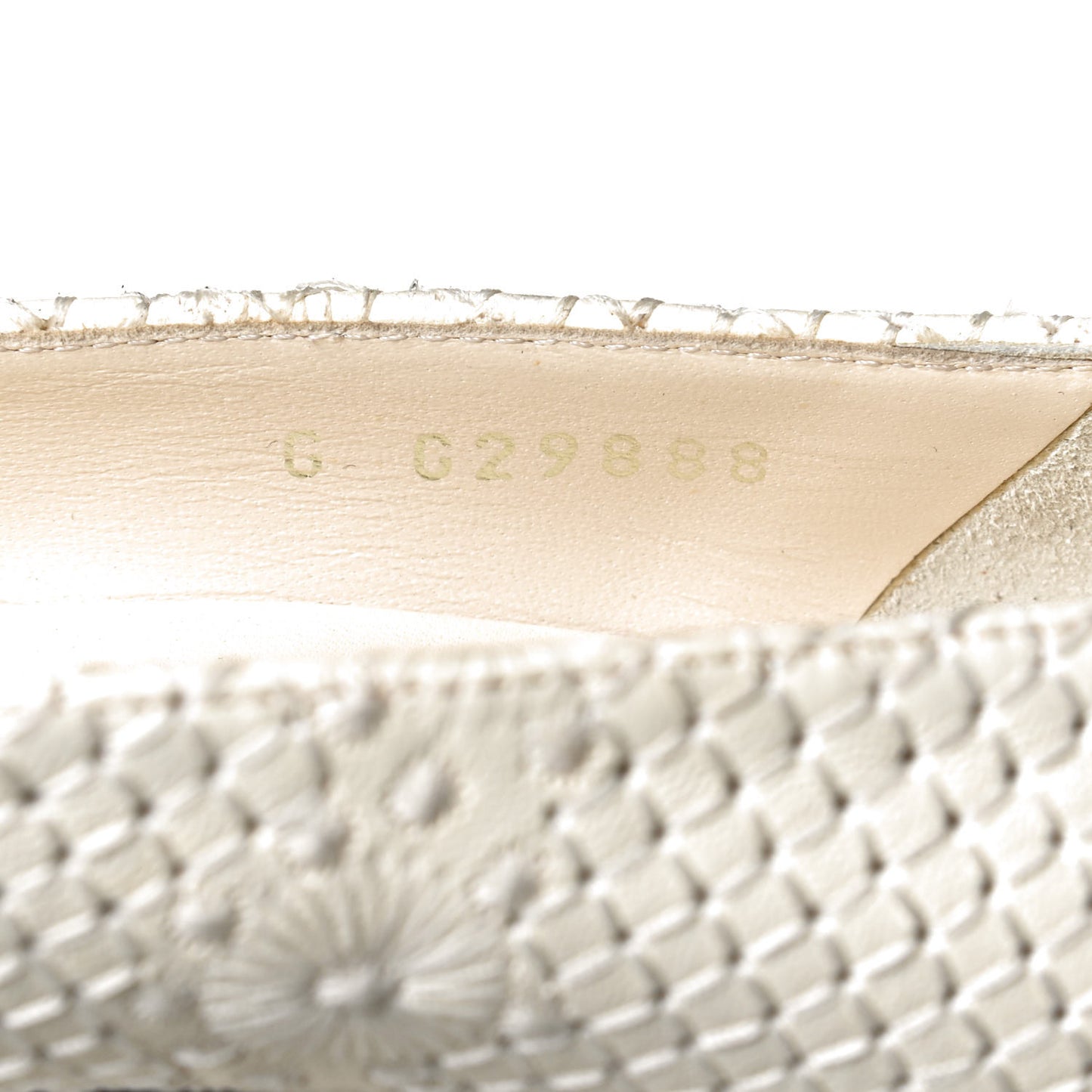 Lambskin Stitched Flower Cap Toe CC Pumps 39.5 White