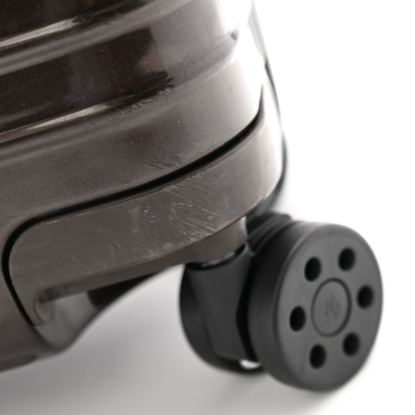 Gloss Polycarbonate Suitcase Compact Brown