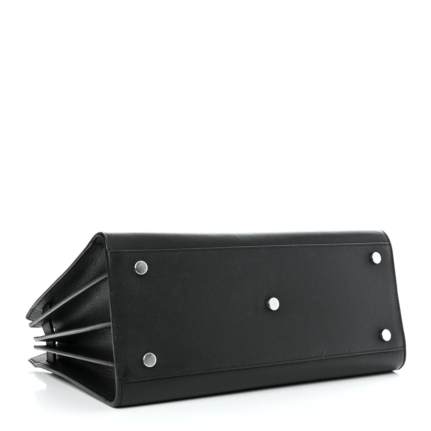 Grained Calfskin Small Sac De Jour Black